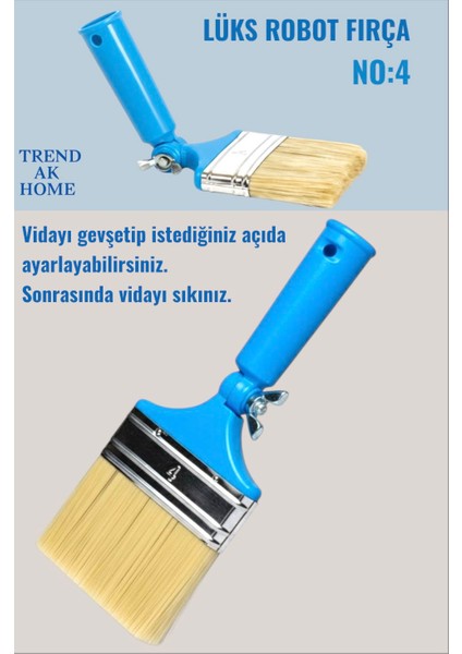 Lüks Robot Kestirme Boya Fırçası No:4 fiyatları
