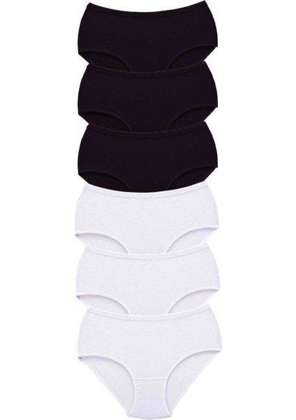 6 Adet Tutku Kadın Yüksek Bel Bato Kalın Lastik Külot S4