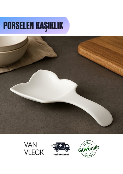 Kare Porselen Kaşıklık – Şık ve Dayanıklı Mutfak Kaşık Koyma Aparatı