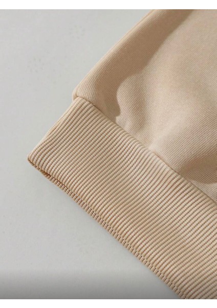 Mor Çiçek Demeti Baskı Detaylı Bisiklet Yaka Içi Polarlı Sweatshirt modelleri