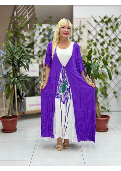 VL2000 Ikili Takım Vual Elbise Mor