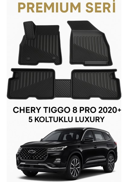 Chery Tiggo 8 Pro 2020+ 5 Koltuklu Luxury 3D Oto Paspas Premium