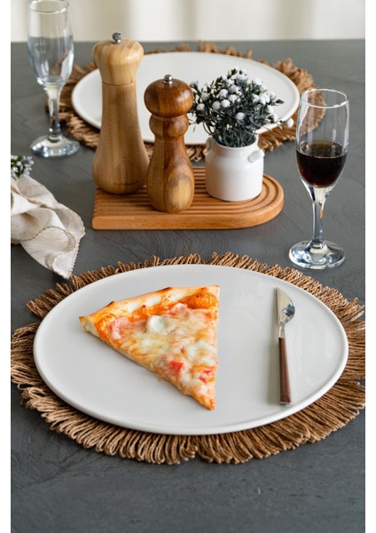 2'li 32 cm Porselen Yalın Pizza Tabağı modelleri