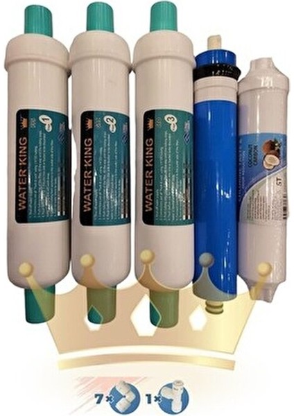 5 Aşamalı Su Arıtma Filtresi Quick Filtre Takımı Yedek Parça Su Arıtma Sistemi İçin Uyumlu fiyatları