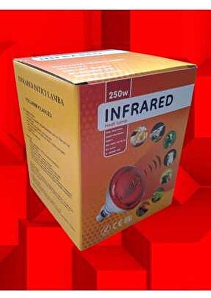 E27 Duylu 250 Watt Infrared Isıtıcı Lamba Hayvan Barınakları için Etkili Isıtma