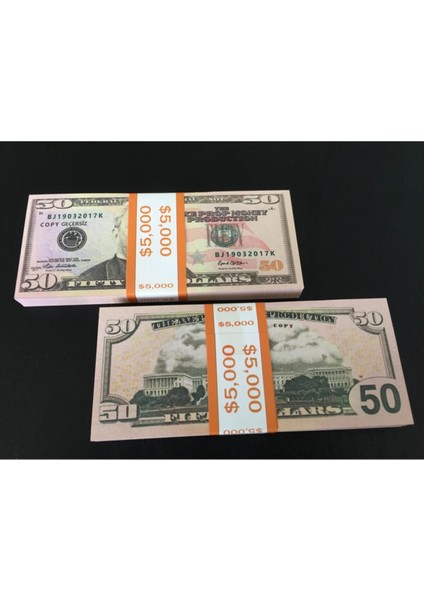 Geçersiz Para 100 Adet 50 Dolar Dizi Film ve Video Çekimleri Için modelleri