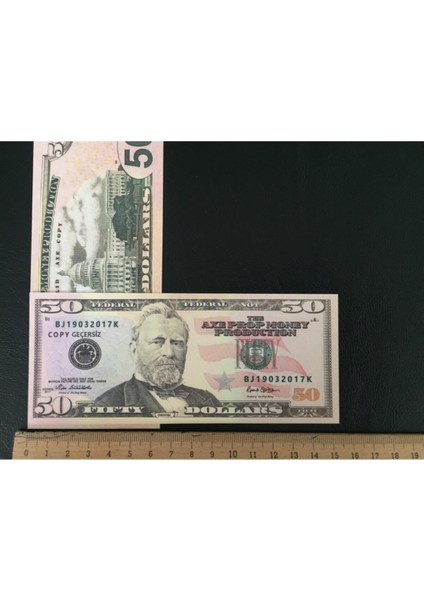 Geçersiz Para 100 Adet 50 Dolar Dizi Film ve Video Çekimleri Için