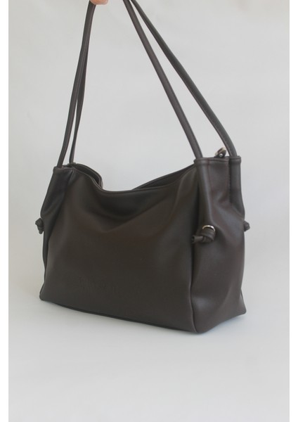 Megın Acı Kahve Omuz Çantası modelleri