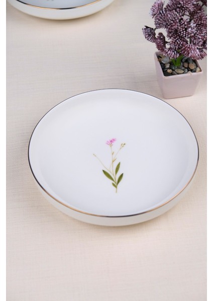 Porselen Natura Çuha Altın Yaldız Çukur Tabak 18,50CM 4 Lü modelleri