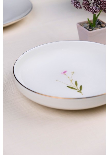 Porselen Natura Çuha Altın Yaldız Çukur Tabak 18,50CM 4 Lü indirimleri