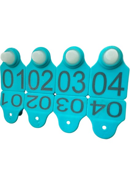 400 Adet Turkuaz Küçükbaş Hayvan Küpesi(Pens Ucu Hediye) indirimleri