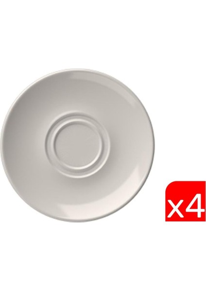 Porselen Lona Fincan Tabağı 16CM Taban Çapı 4cm 4 Lü