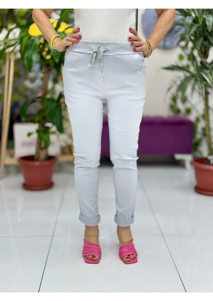 NC24009 Italyan Coton Pantolon Gri