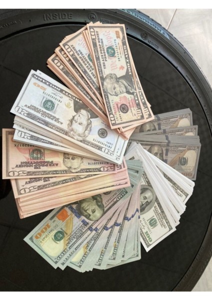 300 Adet Dolar 10 20 50 100 100 Dolar Geçersiz Şaka Düğün Film Dizi Paraları fiyatları