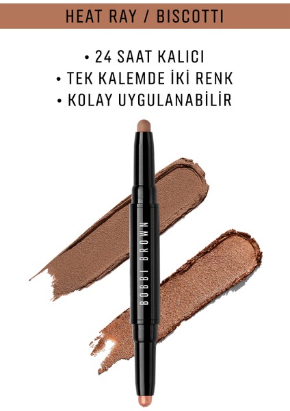 Çift Taraflı Long-Wear Cream Shadow Stick Kalem Far - Heat Ray/Biscotti