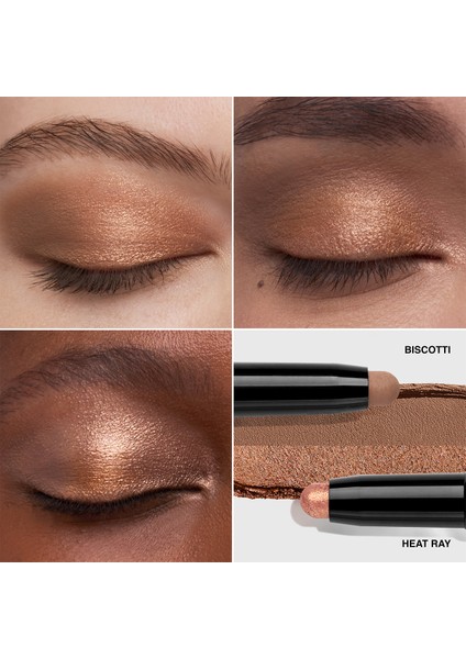 Çift Taraflı Long-Wear Cream Shadow Stick Kalem Far - Heat Ray/Biscotti modelleri