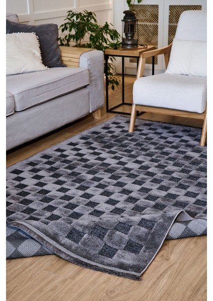 Orion 4214 Antrasit - Dokuma Halı | Flat Cut Desenli Salon Halısı modelleri