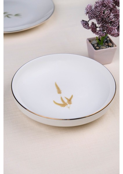 Porselen Natura Marinum Altın Yaldız Çukur Tabak 18,50CM 2 Li modelleri
