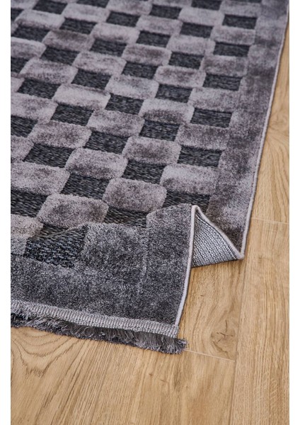 Orion 4214 Antrasit - Dokuma Halı | Flat Cut Desenli Salon Halısı fiyatları