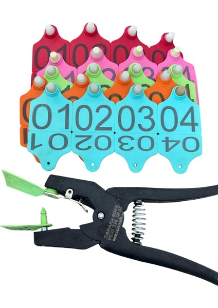 250 Adet Turkuaz Büyükbaş Hayvan Küpesi(Pens Ucu Hediye) fırsatları