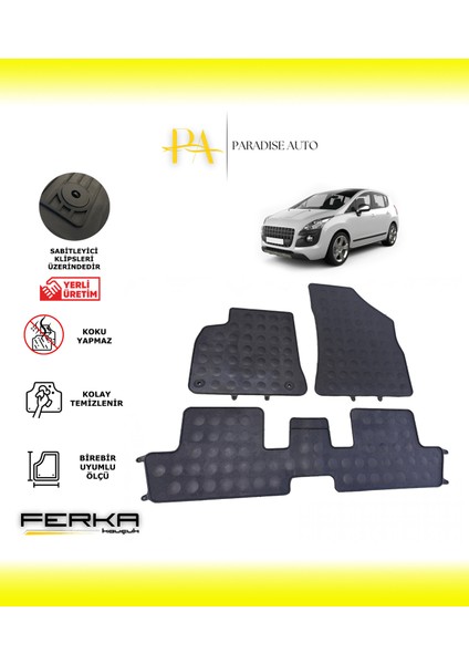 Peugeot 3008 2009-2016 Araca Özel Paspas