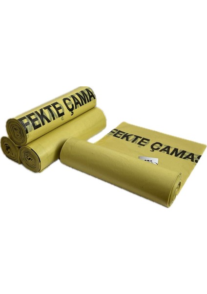 Enfekte Çamaşır Torbası (Sarı) 5'li 80X110 – 90 Litre | Hijyenik, Dayanıklı, Sızdırmaz modelleri