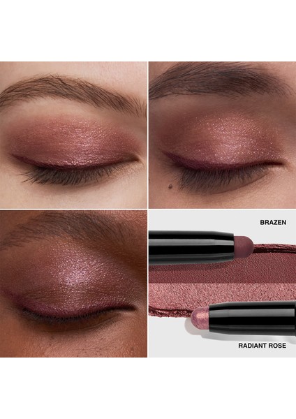 Çift Taraflı Long-Wear Cream Shadow Stick Kalem Far - Radiant Rose / Brazen modelleri