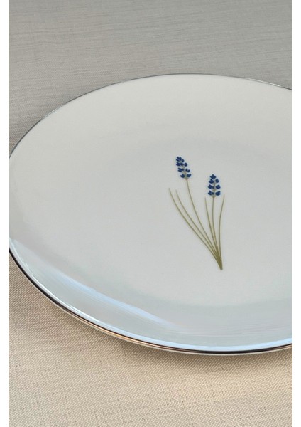 Porselen Natura Lavanta Altın Yaldız Servis Tabağı 24,50CM Tekli modelleri