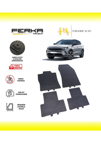 Opel Grandland 2025 ve Üstü Araca Özel Paspas