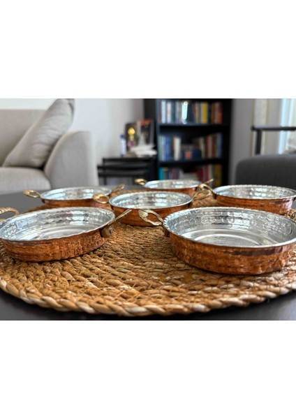 Bakır Kahvaltılık 6 Lı Çerezlik Sunumluk 10 cm Meze Tabağı fiyatları
