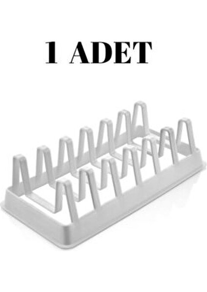 6 Bölmeli Beyaz Tencere Kapağı Organizeri Ergonomik Tasarım ile Pratik Kullanım