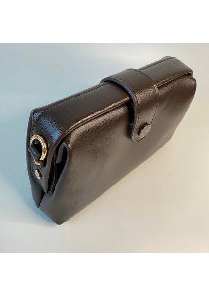 Kahve Çekmeli Kadın Çantası 2 Askılı 22x13 cm fiyatları