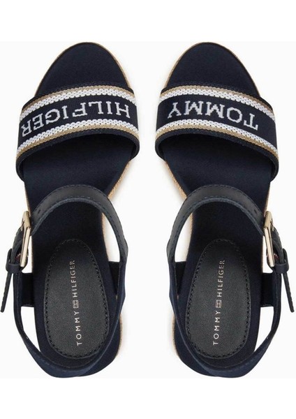 Mono Webbing Wedge Espadrilles Topuklu Sandalet fırsatları