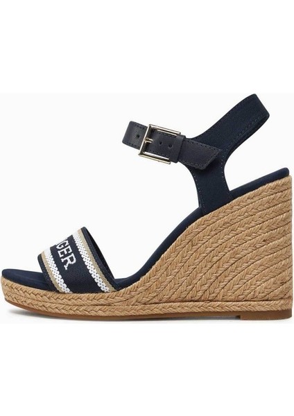 Mono Webbing Wedge Espadrilles Topuklu Sandalet indirimleri