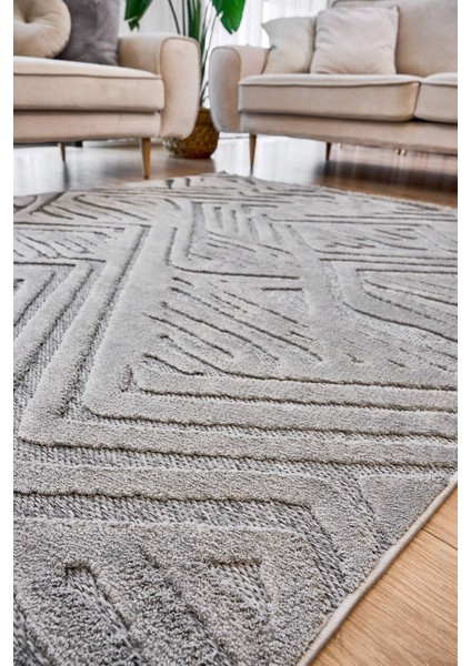 Orion 4223 Gri - Dokuma Halı | Flat Cut Desenli Salon Halısı indirimleri