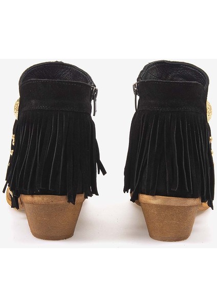 Hakiki Deri Süet Kadın Western Bot 26-102760K fırsatları