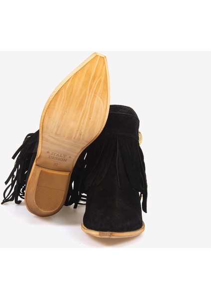 Hakiki Deri Süet Kadın Western Bot 26-102760K indirimleri