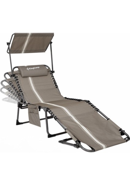 Magnolia B10 Plus Hands-Free Premium 7 Kademeli Katlanır Şezlong Grey/white