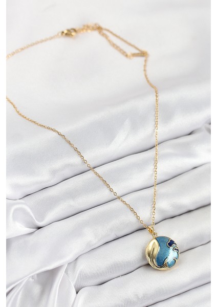 316L Çelik Açılabilr Kapaklı Deniz Model Gold Renk Kadın Kolye modelleri