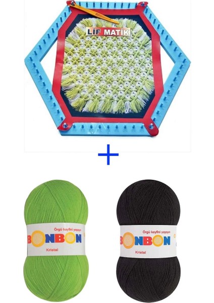 Lifmatik Lif Örme Seti Dokuma Tezgahı ve Lif Ipi S2