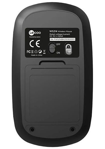 Lenovo Lecoo WS214 2.4ghz Kablosuz 1200DPI Siyah Optik Mouse fiyatları