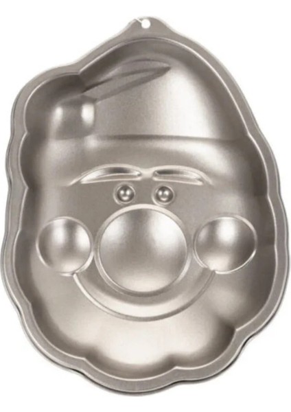 Noel Baba Kek Kalıbı 13X8 cm Yapışmaz Taban Yılbaşı Pasta Kek Kalıbı Küçük