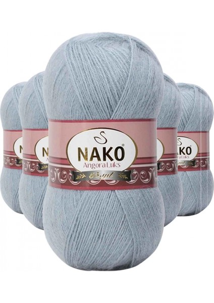 5 Adet Angora Lüks El Örgü Ipi 12936