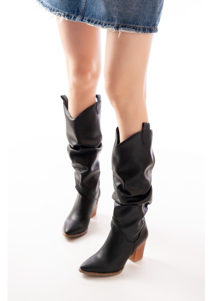 LS-1884 Siyah Günlük Kadın Çizme fırsatları