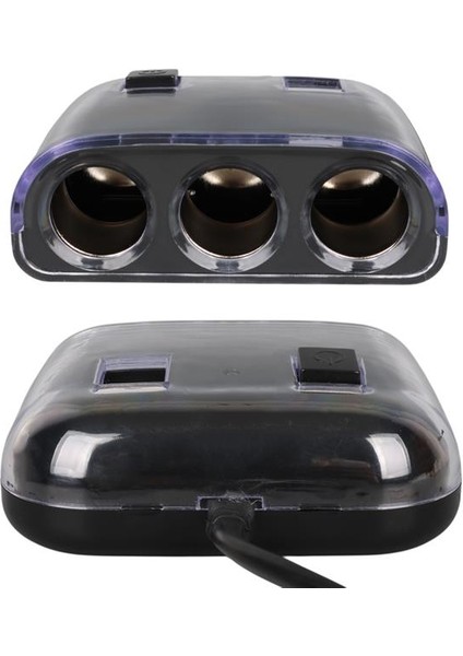 Olesson 1505 12-24V Çift USB Girişli 120W 80CM Kablolu 3'lü Araç Çakmak Çoklayıcı fırsatları