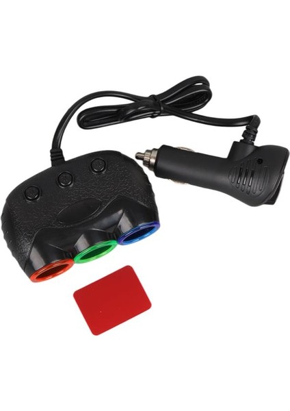 Olesson 1633 12-24V Tek USB Girişli 120W 80CM Kablolu Dijital Voltaj Ekranlı 3'lü Araç Çakmak Çoklayıcı indirimleri