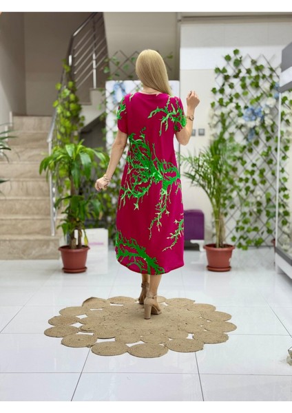 FD17112 Viskon Frida Elbise fiyatları