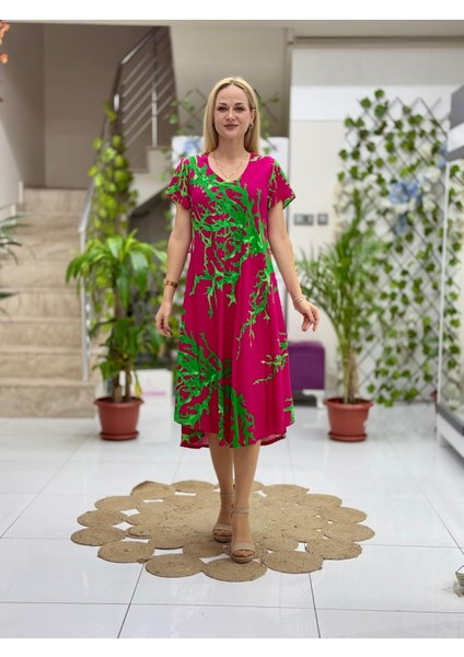 FD17112 Viskon Frida Elbise modelleri