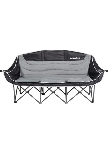 Canna Ultra Konforlu Üç Kişilik Katlanır Kamp Sandalyesi B.grey