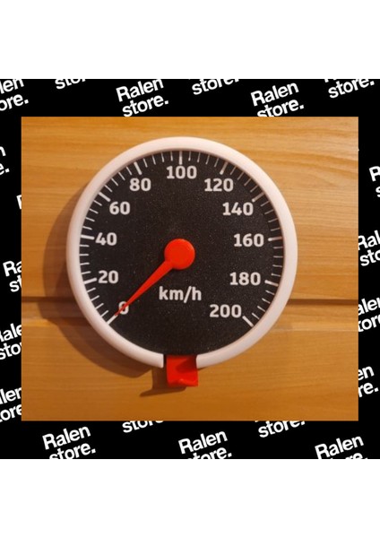 Hız Göstergeli Anahtar Tutucu Ibre Hareketli Model | 12CM | Siyah ( Yüksek Kalite 3D Baskı Pla ) modelleri